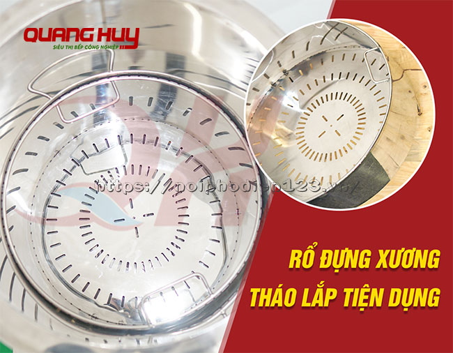 Giỏ đựng xương nồi phở điện