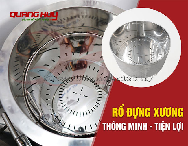 Giỏ đựng xương nồi phở điện Quang Huy