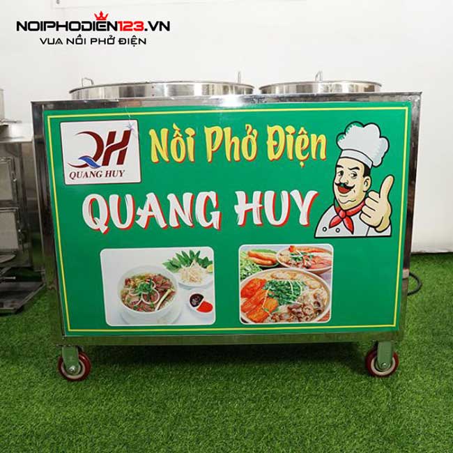 Bộ 2 nồi điện nấu phở chung bệ Quang Huy