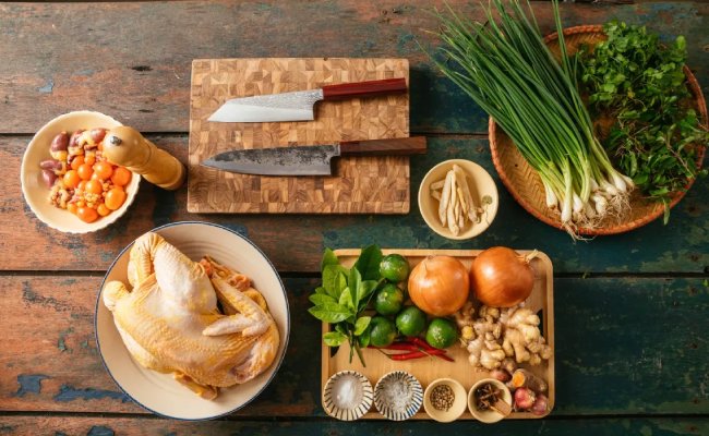 Nguyên liệu phở trộn trứng non