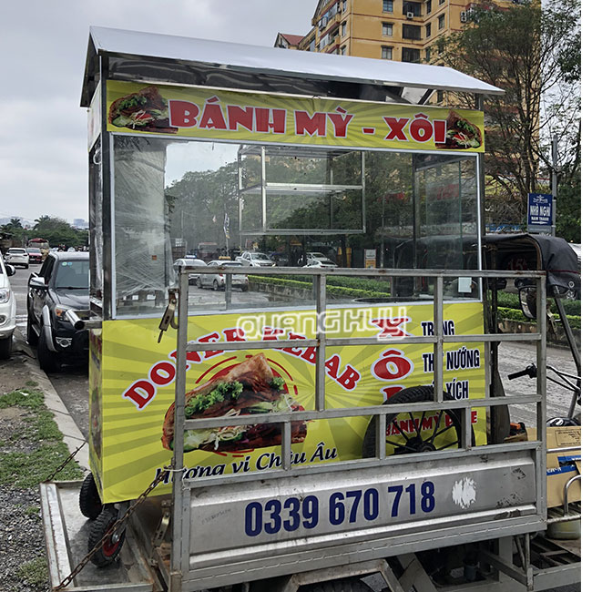 Quang Huy giao xe bánh mì bán xôi Toàn quốc
