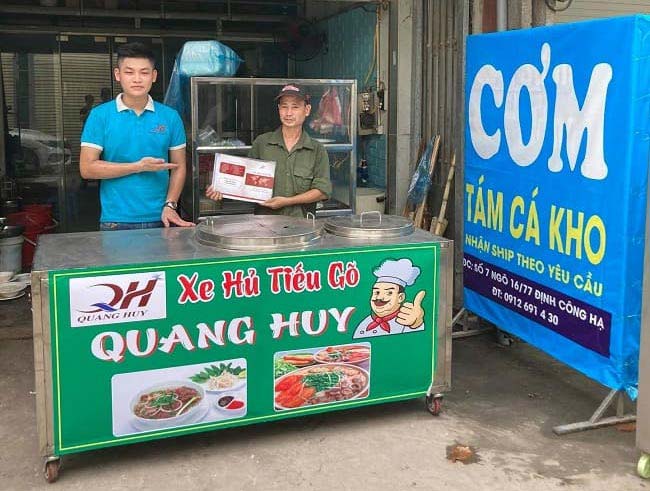 Quang Huy nhận thiết kế đa dạng xe hủ tiếu 
