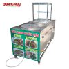 Tủ kính bán bún cá, hải sản Inox 304 Quang Huy