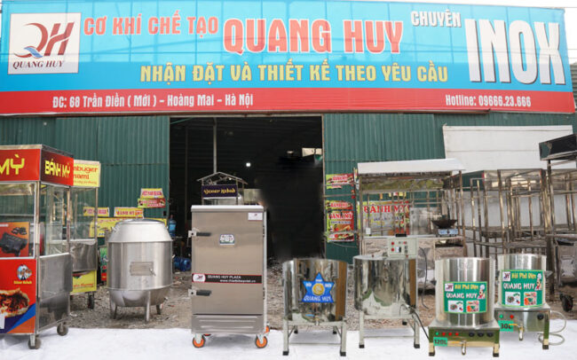 Xưởng cơ khí sản xuất thiết bị nhà bếp Quang Huy