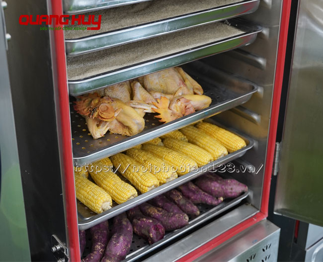 Tủ hấp cơm, gà vịt, khoai lang