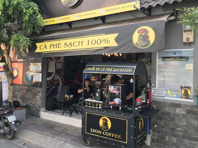 Xe cafe take away thích hợp đặt tại quán và bán hàng lưu động