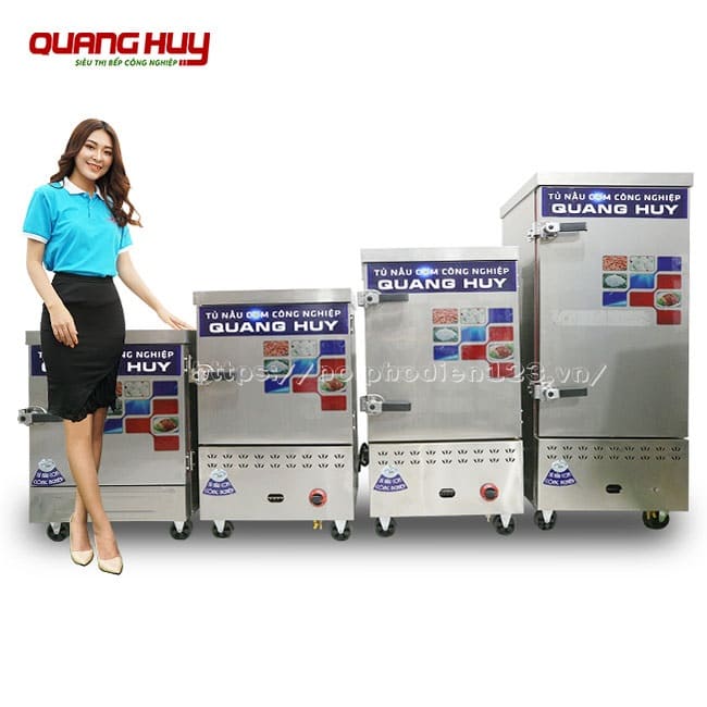 Các mẫu tủ nấu cơm công nghiệp Quang Huy