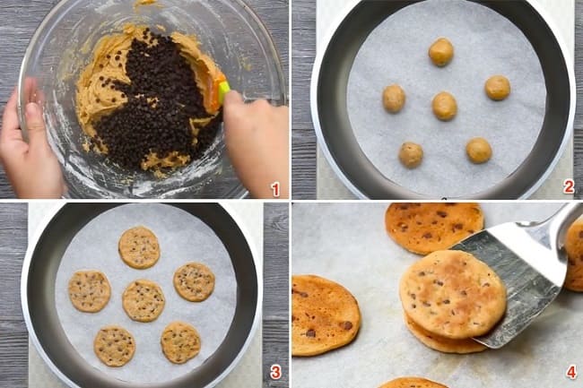 Quy trình làm bánh quy bằng chảo