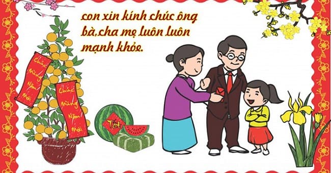 Lời chúc tết ý nghĩa dành cho bố mẹ Lời chúc tết ý nghĩa dành cho bố mẹ