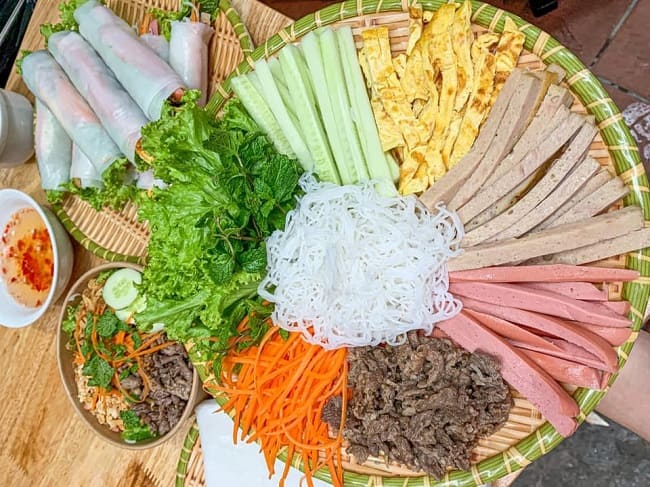 Bún cuốn chống ngấy cho ngày tết Bún cuốn chống ngấy cho ngày tết