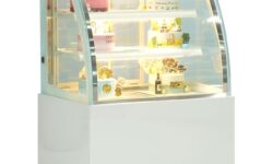 Tủ trưng bày bánh kem kính cong 90 cm
