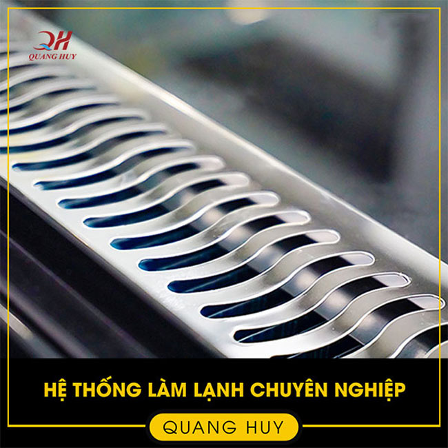 Hệ thống làm lạnh tủ bán bánh kem Quang Huy, hệ thống làm lạnh