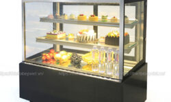 Tủ trưng bày bánh kem kính vuông 1m5 (3 tầng)