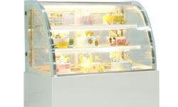 Tủ trưng bày bánh kem 1m2 (3 tầng) kính cong