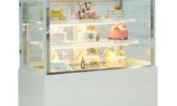 Tủ trưng bày bánh kem 1m2 (3 tầng) kính vuông