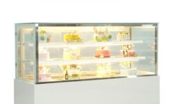 Tủ trưng bày bánh kem 1m5 (3 tầng) kính vuông