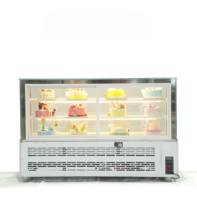 Tủ trưng bày bánh kem 1m5 (3 tầng) kính vuông
