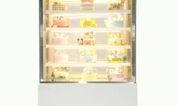 Tủ trưng bày bánh kem 1m2 (5 tầng) kính vuông