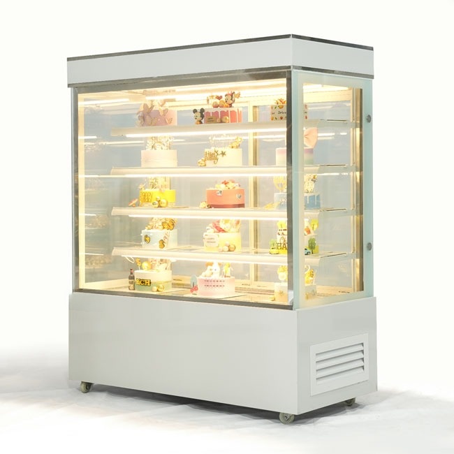 Tủ trưng bày bánh kem 1m8 (5 tầng) kính vuông