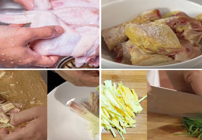 cách làm gà rang muối hột, cách nấu món gà rang muối hột