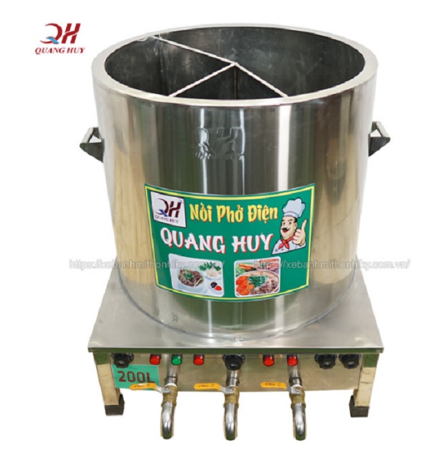 Để tăng tính tiện lợi trong quá trình kinh doanh bún, phở gạo lứt bạn hãy trang bị những sản phẩm nồi nấu phở điện tại Quang Huy
