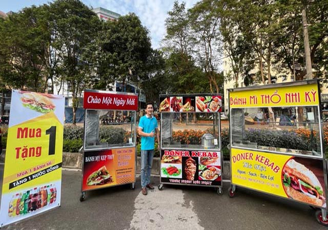 Quang Huy cung cấp đa dạng xe bán bánh mì 