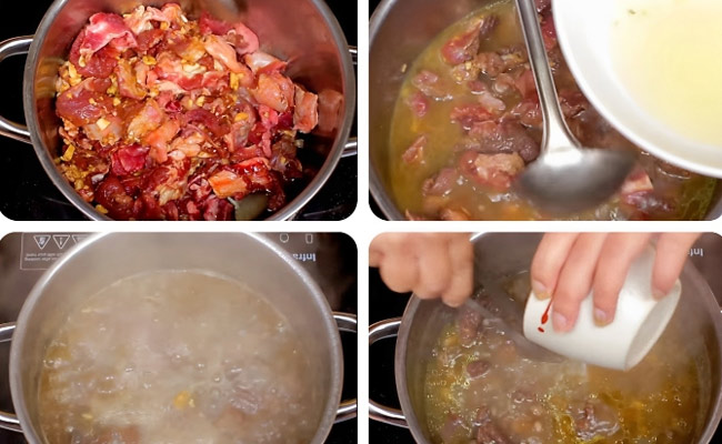 nấu nước d&ugrave;ng phở sốt vang 