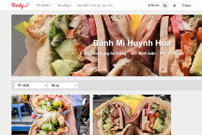 Mua bánh mì Huỳnh Hoa online