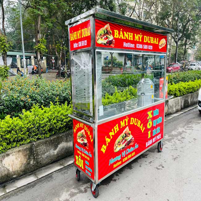Xe bán xôi bánh mì 2m Quang Huy QHX23