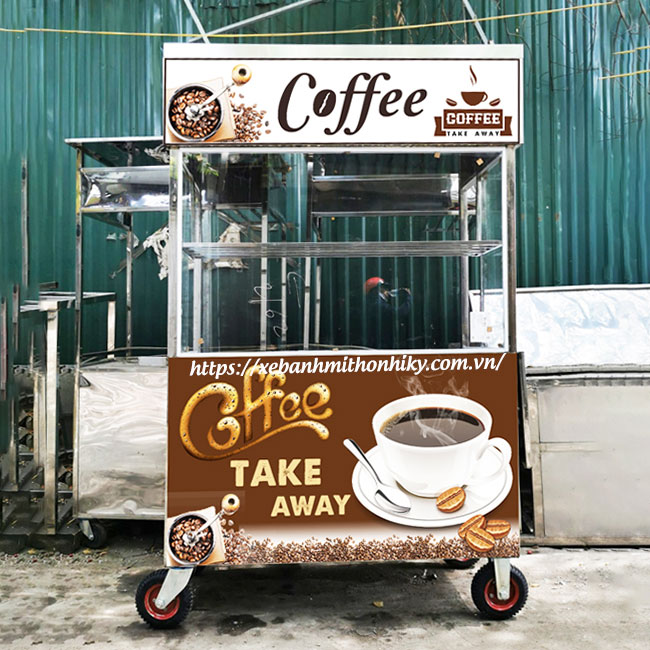 Xe Bán Cafe Mang Đi || Tủ Đẩy Cafe Take Away Đẹp Sang Chảnh
