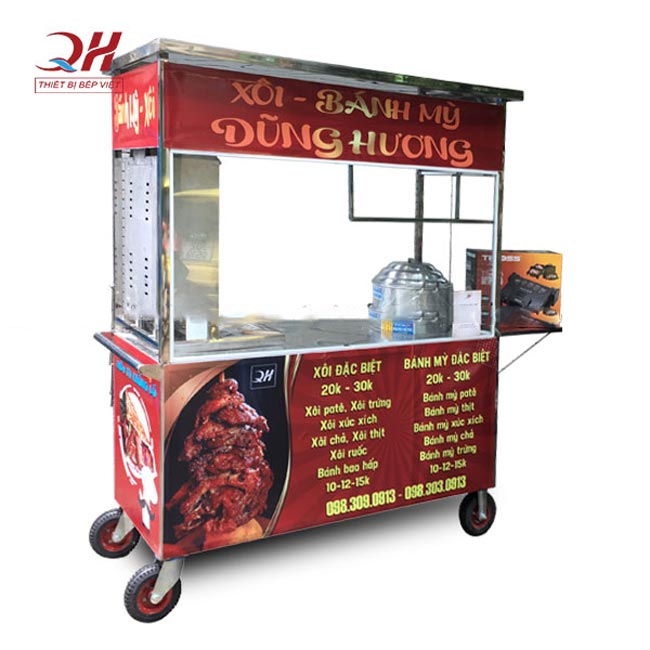 Xe bán xôi bánh mì 2m Quang Huy QHX21