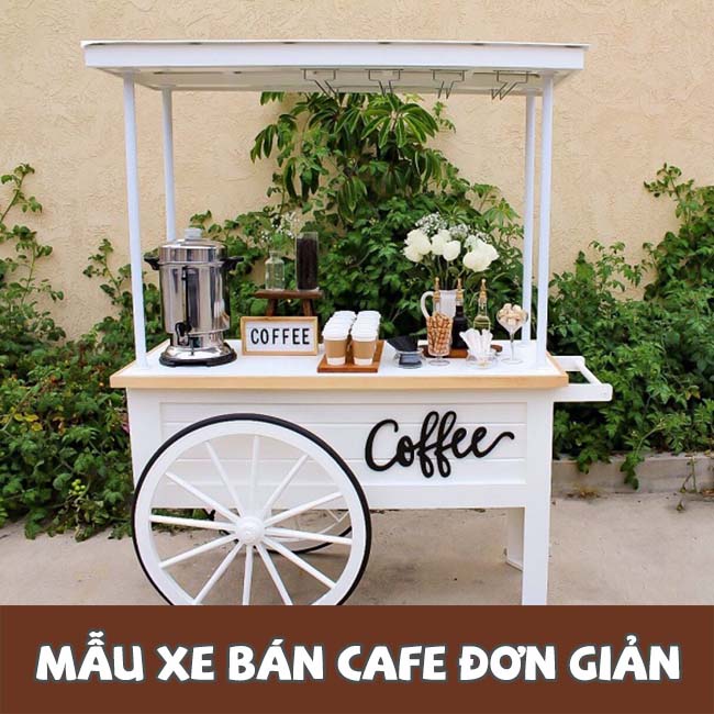 Mẫu xe bán cafe đơn giản