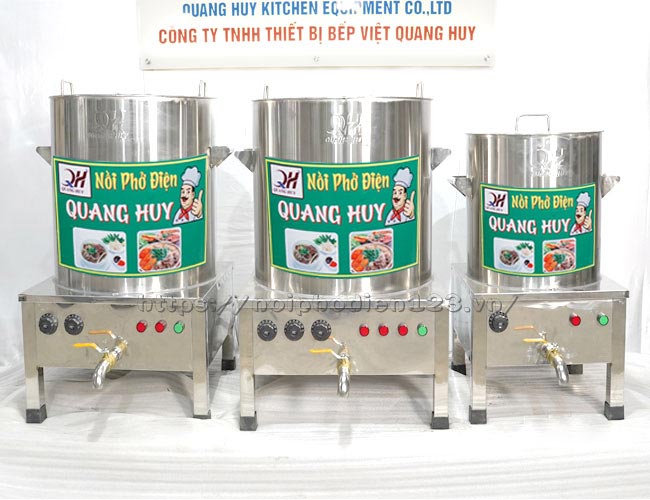 Bộ 3 nồi nấu phở, nồi nấu nước sôi, nồi hầm xương bằng điện