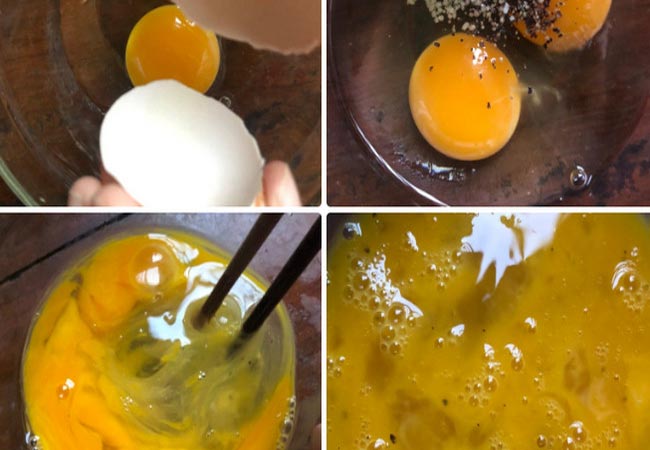 Đánh đều trứng 