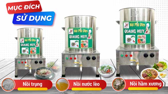 Mục đích sử dụng của nồi điện nấu phở Mục đích sử dụng