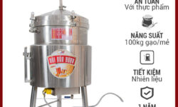 Nồi nấu rượu bằng điện 100kg