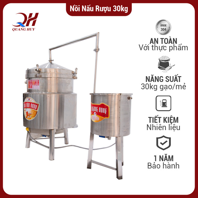 Nồi nấu rượu 30 kg bằng điện (QHNNR-30)