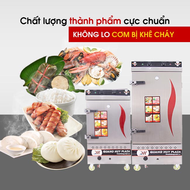 Tủ cơm điện Quang Huy nấu hấp đa năng