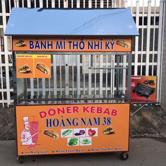 Xe bánh mì doner kebab Quang Huy