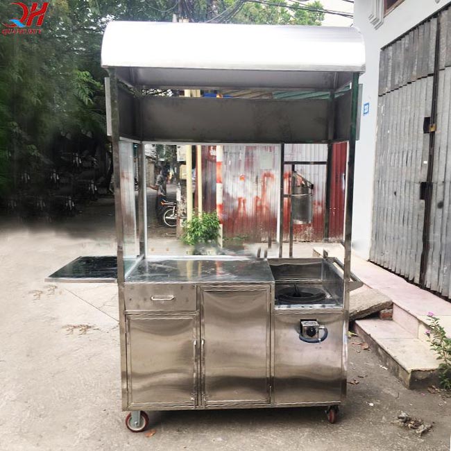 Quang Huy sử dụng chất liệu inox 304 để thiết kế khung xe 