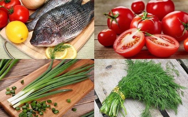 Những nguyên liệu cần có để làm món cá rán sốt cà chua