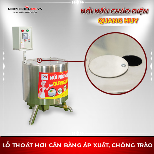 Vung nồi khép kín, hẹn chế việc thất thoát nhiệt, tiết kiệm nhiên liệu.