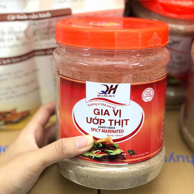Hộp gia vị ướp thịt Doner Kebab 300gr Hộp gia vị ướp thịt Doner Kebab 300gr