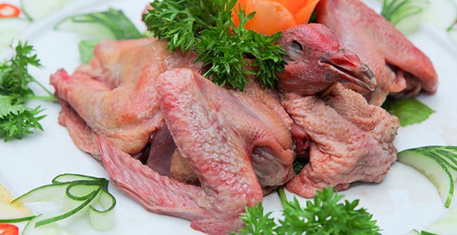 Thịt chim bồ câu mang lại rất nhiều giá trị dinh dưỡng