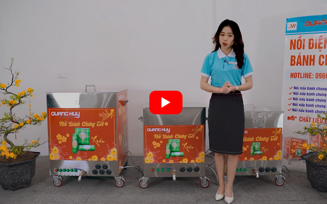 Video giới thiệu nồi bánh chưng điện của Quang Huy