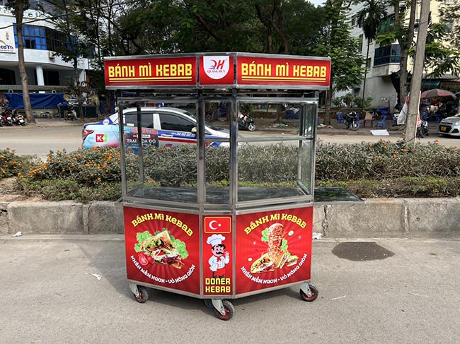 Xe bánh mì Kebab Quang Huy Lục Giác