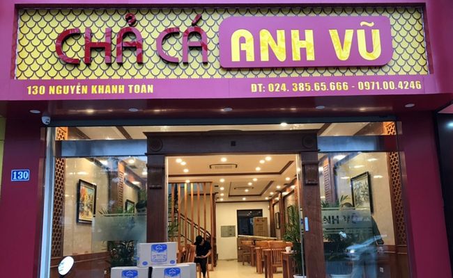 Check-in tại Chả cá Anh Vũ – nhà hàng chả cá Hà Nội lâu đời